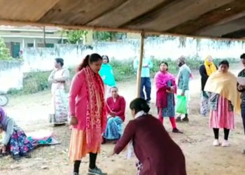 ডিফু কৃষি আৱাসিক নামঘৰত ভাওনাৰ প্ৰস্তুতি