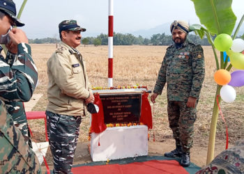 অসম-নাগালেণ্ড সীমান্তৰ ১নং চেতীয়া গাঁৱত ১৫৫নং চিআৰপিএফৰ উন্নয়ণ মূলক কাম