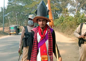 প্ৰকৃতি সুৰক্ষা, ৰক্তদান, গঁড় হত্যা ৰোধৰ উদ্দেশ্যলৈ পদব্ৰজে ডিফুত উপস্থিত দৰঙৰ গৌৰীশঙ্কৰ