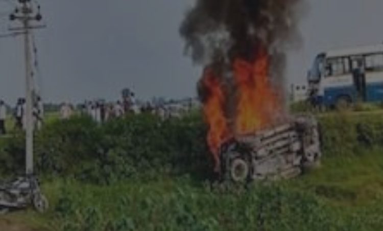 কৃষকক গাড়ীৰে চেপি হত্যাত অভিযুক্ত মন্ত্রীপুত্ৰ জে’লৰ পৰা মুক্তি 1 কৃষকক গাড়ীৰে চেপি হত্যাত অভিযুক্ত মন্ত্রীপুত্ৰ জে’লৰ পৰা মুক্তি