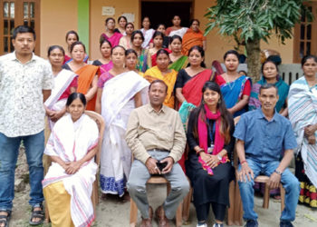 ৰজাবাৰীৰ ত্ৰিবেণী গ্ৰামীণ বিকাশ সমিতিৰ ৪৫ দিনীয়া বয়ন প্ৰশিক্ষণৰ সামৰণি