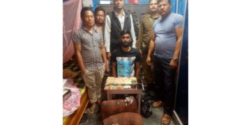 খটখটীত গাৰোৰ ভিতৰত লুকুৱাই ৰখা অৱস্থাত সন্দেহযুক্ত হেৰ’ইন উদ্ধাৰ