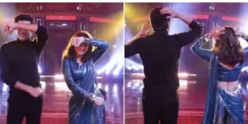 ভুবনৰ ‘কাঁচা বাদাম’ৰ সুৰত নাচিলে মাধুৰী দীক্ষিতে, সঙ্গী ৰীতেশ দেশমুখ