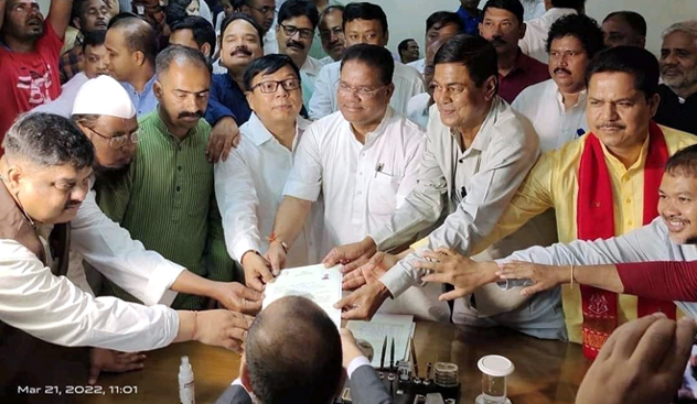 ৰিপুন বৰা মনোনয়ন দাখিল; শ্বেৰমানে কংগ্ৰেছৰ প্ৰাৰ্থীক ৰাজ্যসভাত ভোট দিব 1 ৰিপুন বৰা মনোনয়ন দাখিল; শ্বেৰমানে কংগ্ৰেছৰ প্ৰাৰ্থীক ৰাজ্যসভাত ভোট দিব