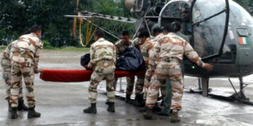 এলঅ’চিৰ ওচৰত দুৰ্ঘটনাগ্ৰস্ত সেনাৰ হেলিকপ্টাৰ, মৃত্যু পাইলটৰ