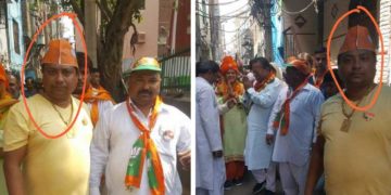 দিল্লীৰ হিংসাত অভিযুক্ত আনচাৰৰ সৈতে বিজেপি নেতাৰ ছবি ফাদিল