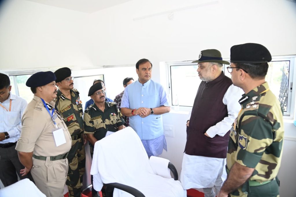 reviewed the prevailing security situation with senior BSF officials.