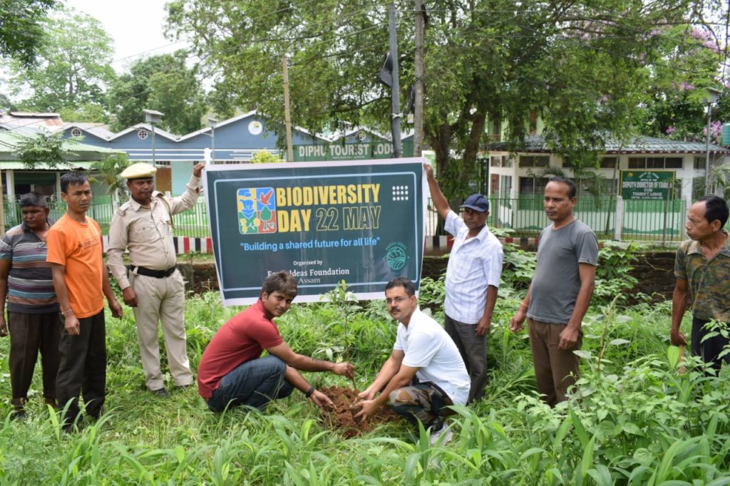 Members of the EIF team of Assam celebrated the day by carrying out awareness cum plantation drive, in SP office