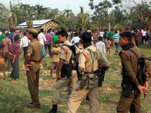 The police and the villagers launched a search