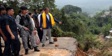 হাফলঙৰ বন্যাক্ৰান্ত অঞ্চল পৰিদৰ্শন মুখ্যমন্ত্ৰীৰ