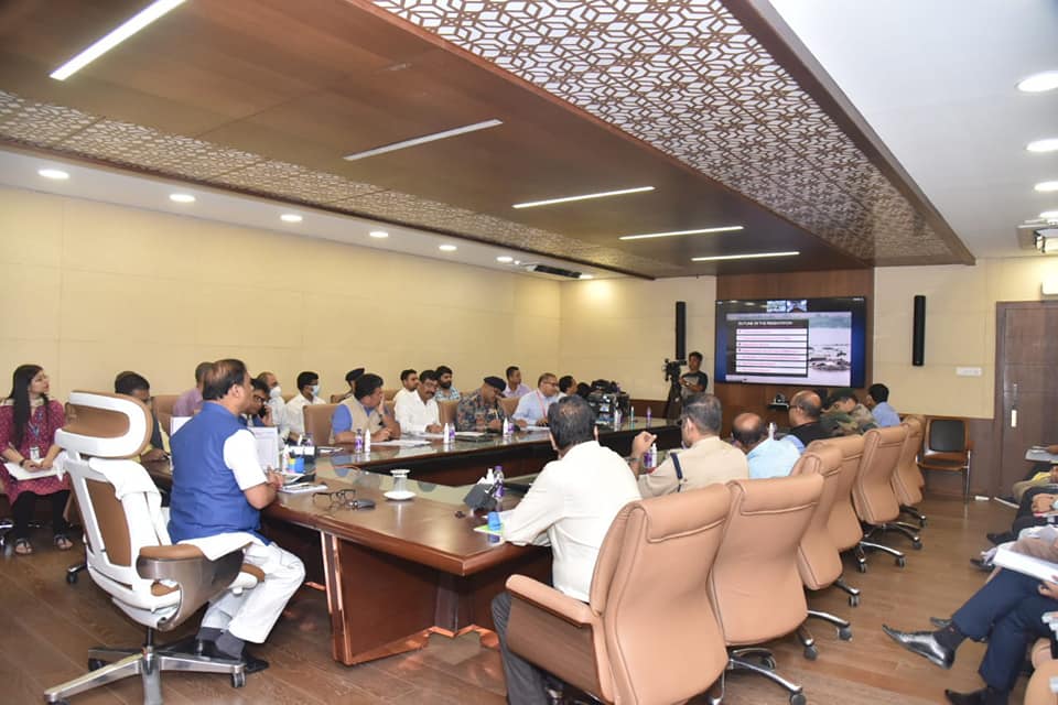 CM reviews situation with cabinet