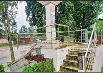 টিহু নৈৰ বাঢ়নী পানীত খহিল ‘আছু’ৰ সাংগঠনিক শ্বহীদ হিমাংশু তামুলীৰ স্মৃতিসৌধ: