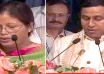মন্ত্ৰী হিচাবে শপত গ্ৰহণ জয়ন্তমল্ল-নন্দিতাৰ : সম্প্ৰসাৰিত মন্ত্ৰীসভাত কাৰ কি দপ্তৰ?