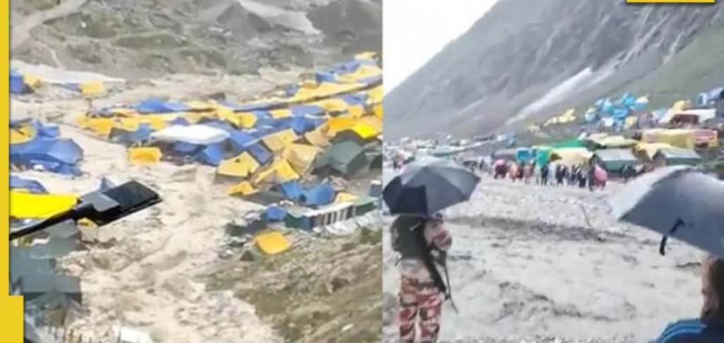 অমৰনাথত ডাৱৰ বিস্ফোৰণ