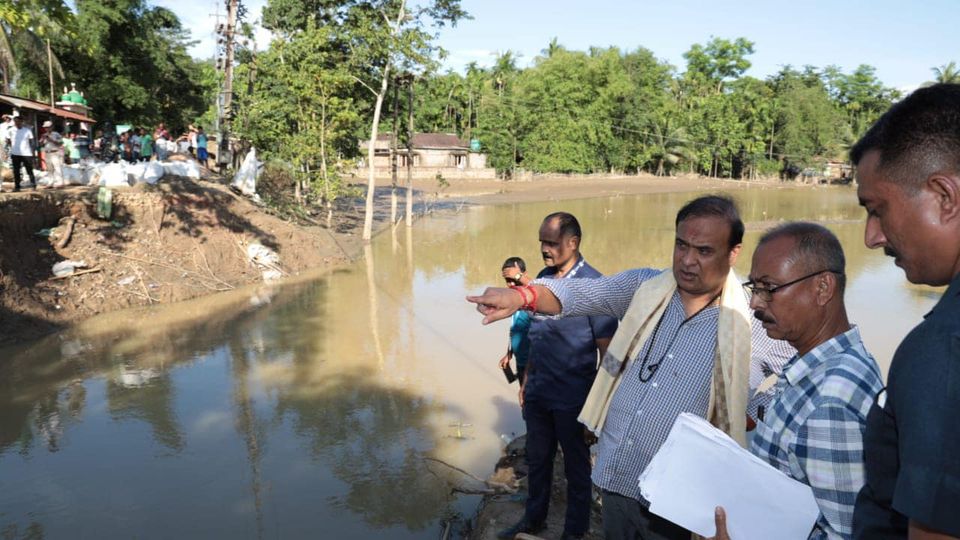 বানবিধ্বস্ত সময়ত আজি কাছাৰ জিলাত তৃতীয় বাৰৰ বাবে উপস্থিত হয় মুখ্যমন্ত্ৰী