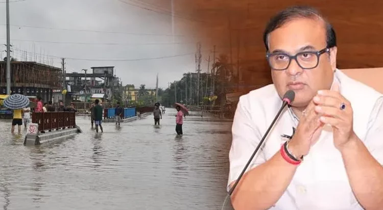 President calls Himanta to enquire about flood situation : 