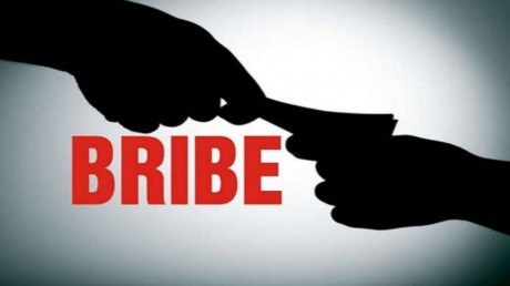 Health official held with bribe money