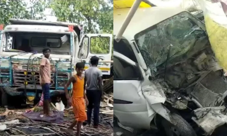 বৈশালী জিলাৰ পাটেপুৰত সংঘটিত এক শোকাৱহ দুৰ্ঘটনাঃ হোটেলত আহাৰ গ্ৰহণ কৰি থকা সময়তে ট্ৰাকও মহতিয়ালে ৮ জন লোকক