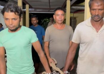 বকলীয়াঘাটৰ চাঞ্চল্যকৰ হত্যাকাণ্ডৰ ঘটনা:তিনি দুৰ্ধৰ্ষ ডকাইত আৰক্ষীৰ জালত
