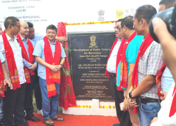 ডিফু টাউন লেক’ৰ উন্নীতকৰণৰ আধাৰশিলা স্থাপন চিইএম ডঃ তুলিৰাম ৰংহাঙৰঃ 