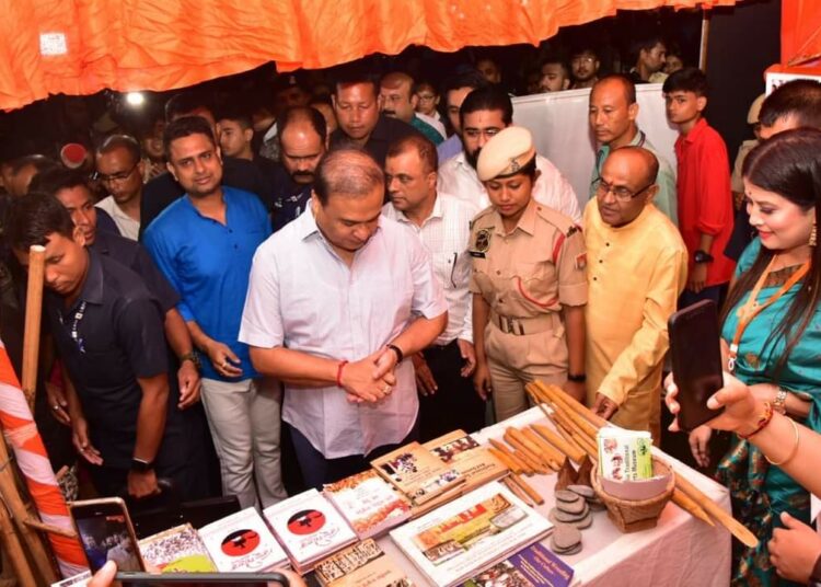 চানমাৰিত ভাৰত মাতা পূজনত মুখ্যমন্ত্ৰী