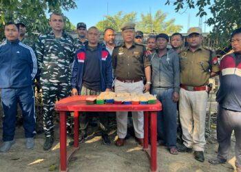 খটখটি আৰক্ষীৰ অভিযানত প্ৰায় তিনি কোটি টকাৰ সন্দেহযুক্ত হেৰ ইন জব্দ : আটক এজন