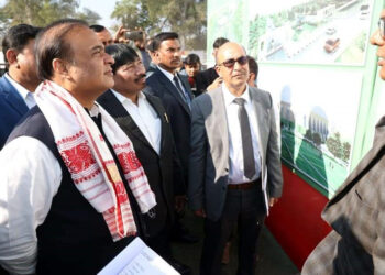 গুৱাহাটী উন্নয়নৰ ১৭৩৩ কোটি টকাৰ প্ৰকল্প, খানাপাৰাত ৫০০০ আসনৰ প্ৰেক্ষাগৃহৰ আধাৰশিলা মুখ্যমন্ত্ৰীৰ