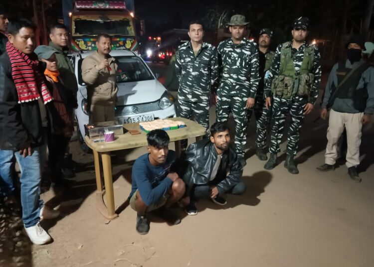 Drug Seized I লাহৰিজানত সন্দেহযুক্ত হেৰ’ইনৰ সৈতে আটক দুটা সৰবৰাহকাৰী