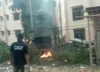 Conflagration in transformers I এছবিআই ডিফু শাখাৰ বৈদ্যুতিক ট্ৰেন্সফৰ্মাৰত অগ্নিকাণ্ড!