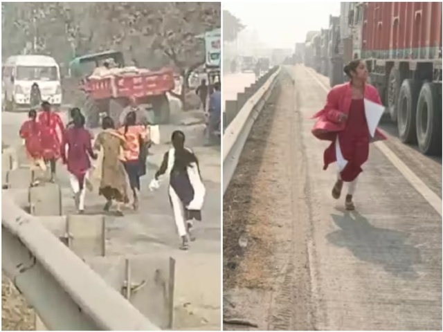 Students run for on NH I হাতত কলম, এডমিট কাৰ্ড লৈ ৰাষ্ট্ৰীয় ঘাইপথেৰে দৌৰিছে ছাত্ৰী! কিন্তু কিয়? 1 Students run for on NH I হাতত কলম, এডমিট কাৰ্ড লৈ ৰাষ্ট্ৰীয় ঘাইপথেৰে দৌৰিছে ছাত্ৰী! কিন্তু কিয়?
