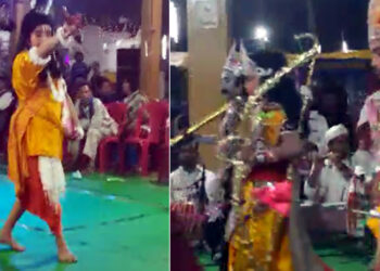 Shivratri I শিৱৰাত্ৰিত নগাঁৱত মঞ্চস্হ ‘দধিচী মুনিৰ দেহত্যাগ আৰু বৃত্তাসুৰ বধ’