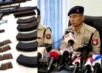 Karbi Anglong I  ডকমকাত মাটিত পুতি ৰখা বৃহৎ পৰিমাণৰ অস্ত্ৰ-শস্ত্ৰ আৰু সজীৱ গুলী উদ্ধাৰ