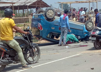Road Accident I বোকাজানৰ গৌতমবস্তিত শোকাবহ পথ দুর্ঘটনা : দুজন নিহত