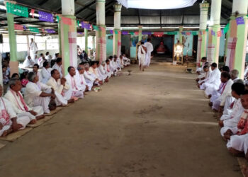 বোকাখাতৰ পৰঙ্গণীয়া বুঢ়া নামঘৰত প্ৰথমভাগ বৰসবাহ