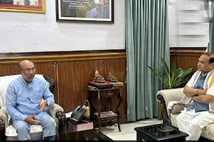 Manipur violence I ইম্ফলত মণিপুৰৰ মুখ্যমন্ত্ৰীক সাক্ষাৎ হিমন্ত বিশ্ব শৰ্মাৰ