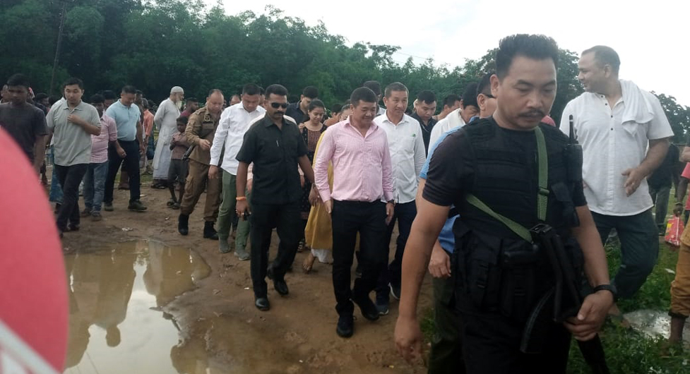  উচ্ছেদস্থলী পৰিদৰ্শন তুলিৰাম ৰংহাঙৰ