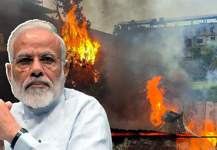 Violence in Manipur I মণিপুৰৰ ঘটনাত উদ্বিগ্ন আৰএছএছ, বিপৰীতে নীৰৱ মোডী