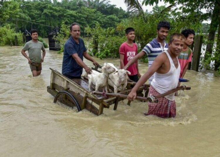 “Assam in Dire Straits: Floods Leave 1.90 Lakh Affected, One Dead”