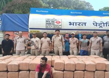 “Assam Police Crackdown on Drug Trafficking: 1,420 Kg Cannabis Seized at Assam-Tripura Border”.