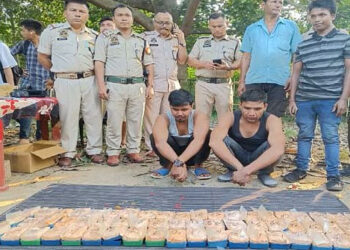 Drug Bust in Karbi Anglong : Barpathar police Seize drugs worth Rs 4 crore.