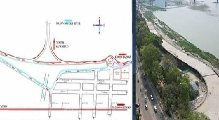 Guwahati North Guwahati bridge I অহা বছৰ মাৰ্চত মুকলি হ’ব গুৱাহাটী-উত্তৰ গুৱাহাটী সংযোগী দলং