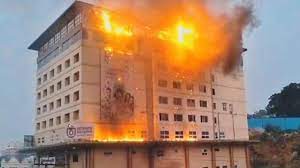 “Fire at Ankura Hospital in Hyderabad : Quickly Extinguished and No Injuries Reported.”