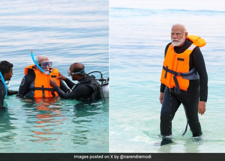 PM Narendra Modi I এইবাৰ সাঁতোৰবিদৰ ৰূপত প্ৰধানমন্ত্ৰী