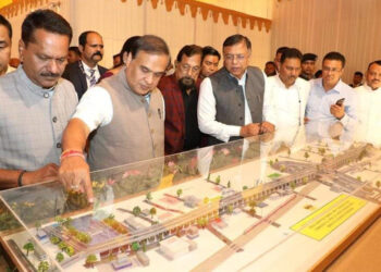 Noonmati-Dighlipukhuri flyover I ৰাজ্যৰ সৰ্বাধিক দৈৰ্ঘ্যৰ নুনমাটি-দীঘলীপুখুৰী ফ্লাই অভাৰৰ আধাৰশিলা স্থাপন মুখ্যমন্ত্ৰীৰ