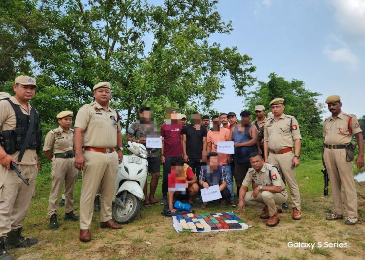Major Drug Bust in Cachar: Police Seize Heroin Worth 9.5 Crore Rupees and Arrest Six Traffickers