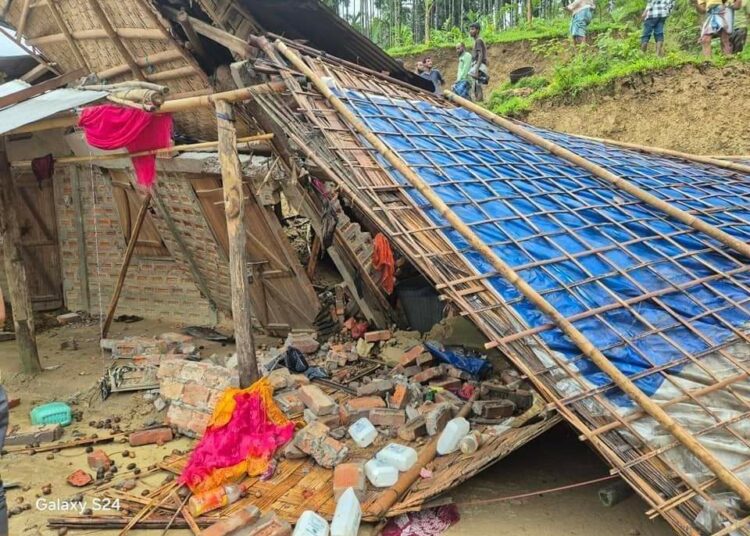 Karimganj landslide incident I কৰিমগঞ্জত ভূমিস্খলত মৃত্যু একেটা পৰিয়ালৰ ৫ সদস্যৰ