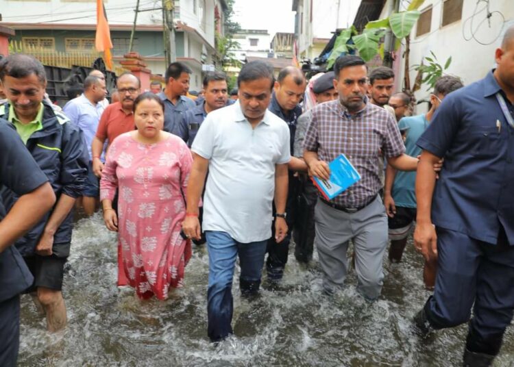 Assam CM Blames Congress for Dibrugarh Floods, Vows Comprehensive Solution to Waterlogging Crisis