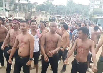 Tense situation in Diphu: Protest by over 24 organizations demanding eviction and police firing into the air