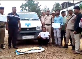 Karbi Anglong  Police Busts Rs. 2 Crore Heroin Smuggling Operation in Ambulance at Khatkhati Checkpoint