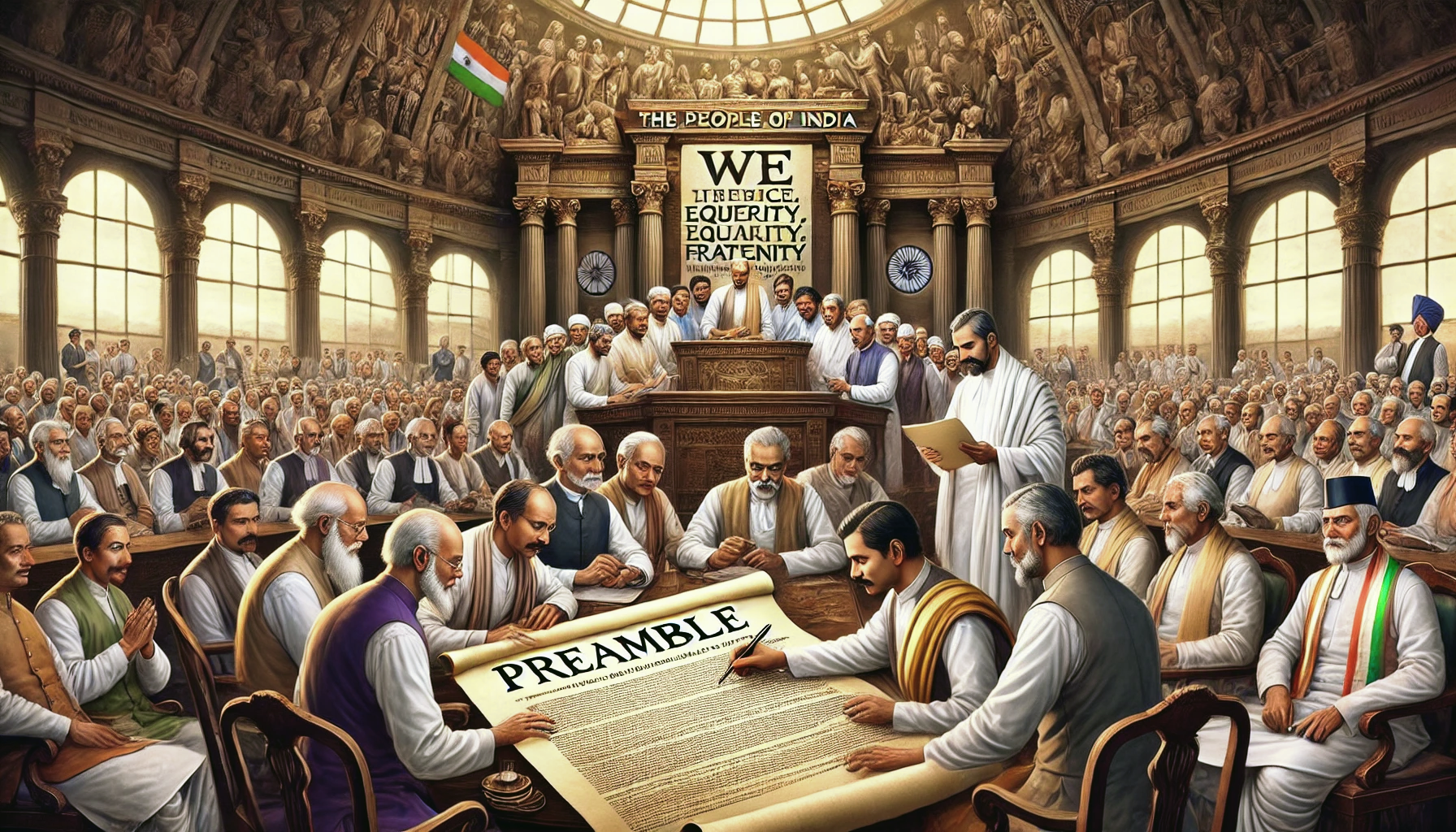 Preamble of Indian Constitution । সংবিধানৰ প্ৰস্তাৱনা গোচৰৰ ৰায়দান ২৫ নৱেম্বৰত 3 Preamble of Indian Constitution ।